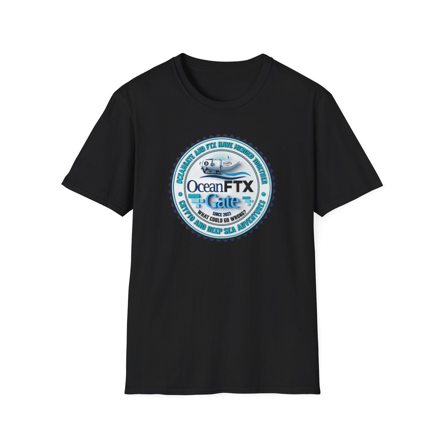 Ocean FTX Gate Badge T-Shirt — Coastal Adventure Logo Tee