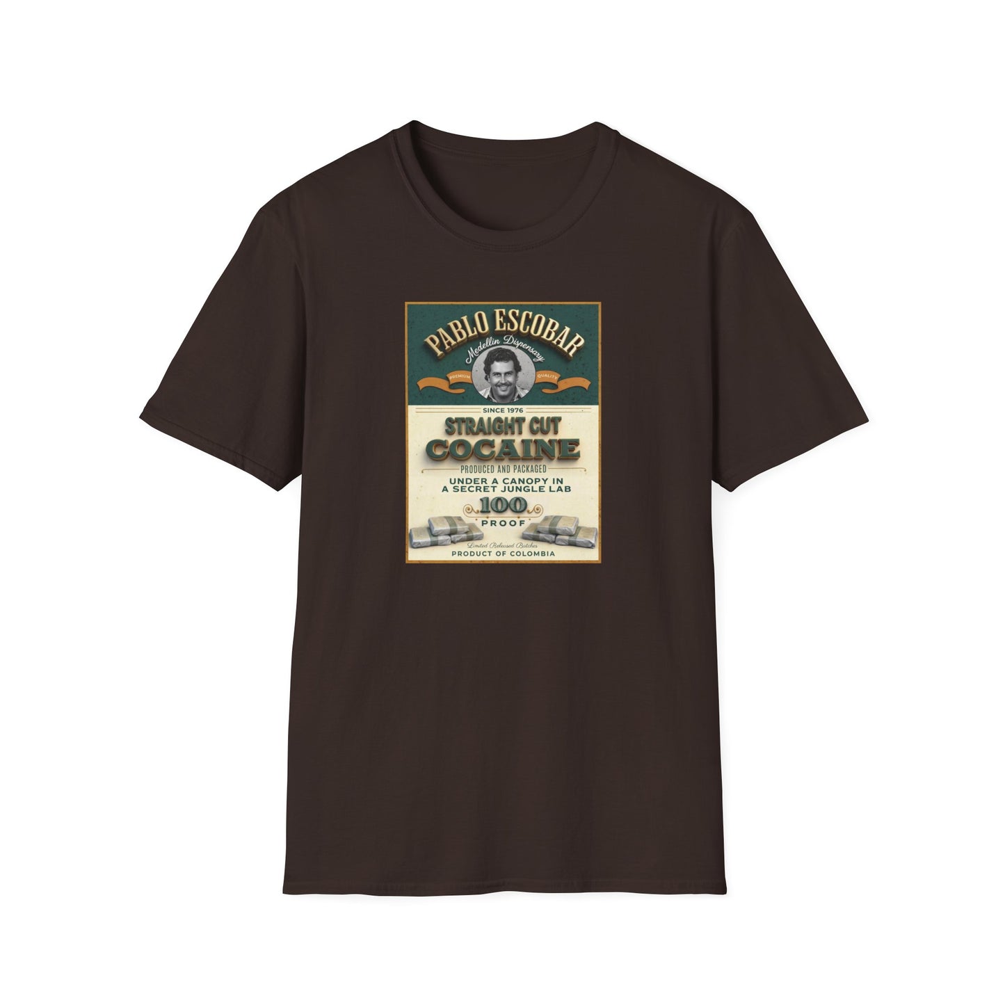 Don Pablo Escobar: Medellin Dispensary Unisex Softstyle T-Shirt