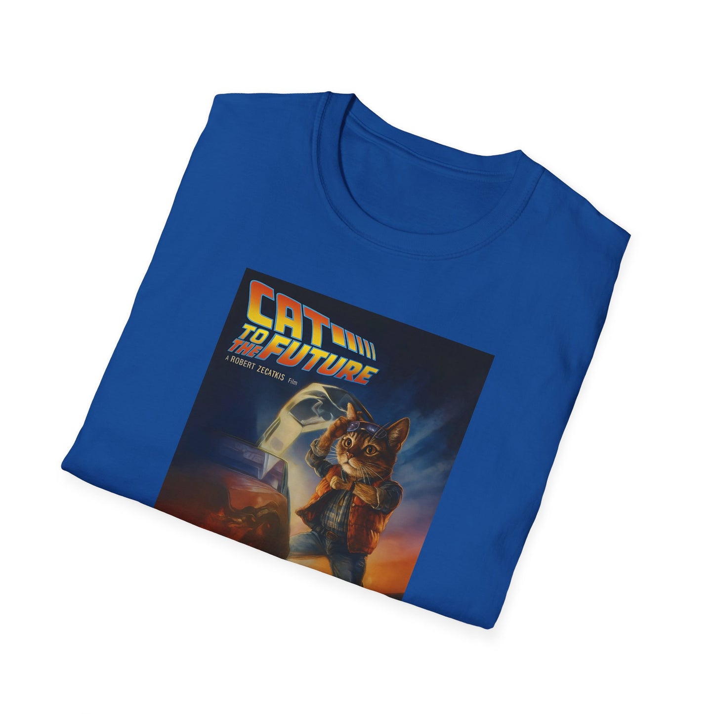 Cat To The Future Unisex Softstyle Tee