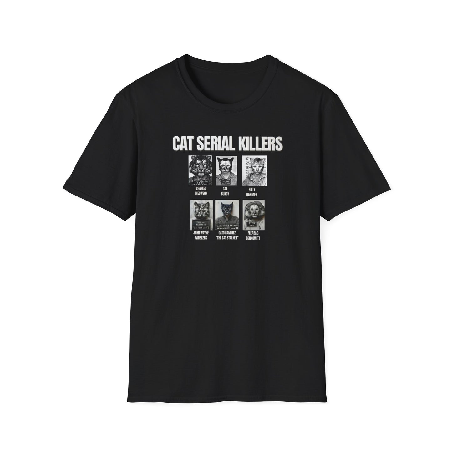 Cat Serial Killers Unisex Softstyle T-Shirt