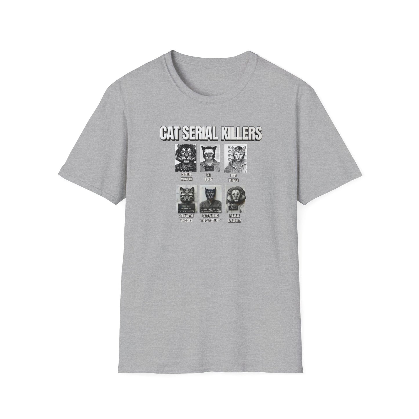 Cat Serial Killers Unisex Softstyle T-Shirt