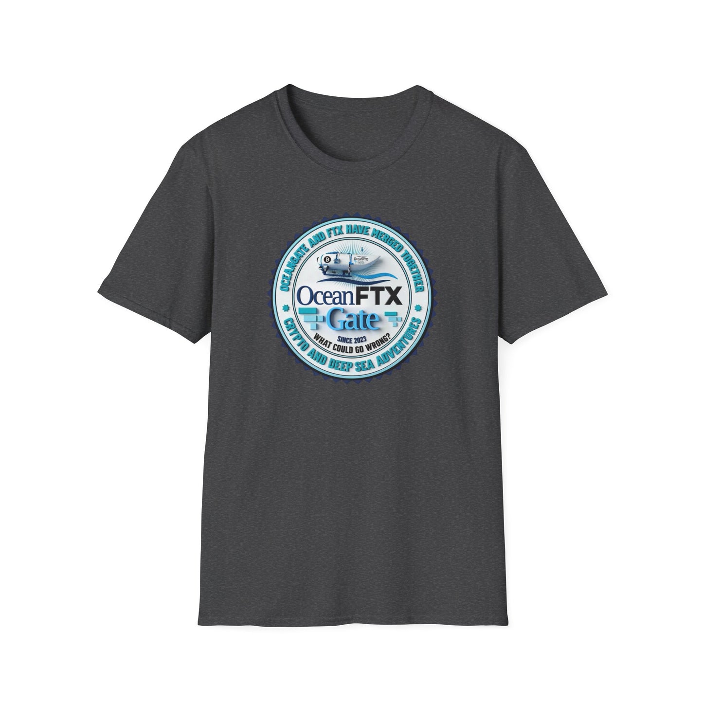 Ocean FTX Gate Badge T-Shirt — Coastal Adventure Logo Tee