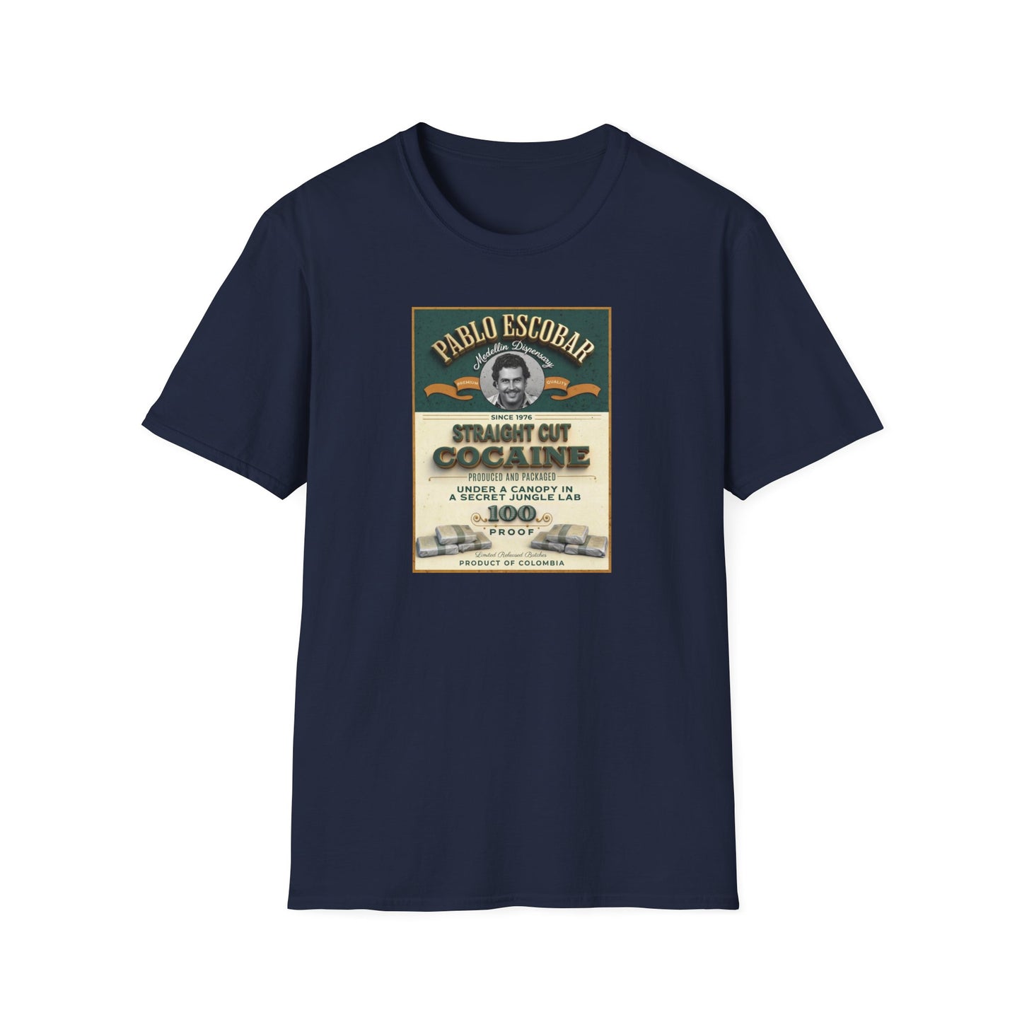 Don Pablo Escobar: Medellin Dispensary Unisex Softstyle T-Shirt