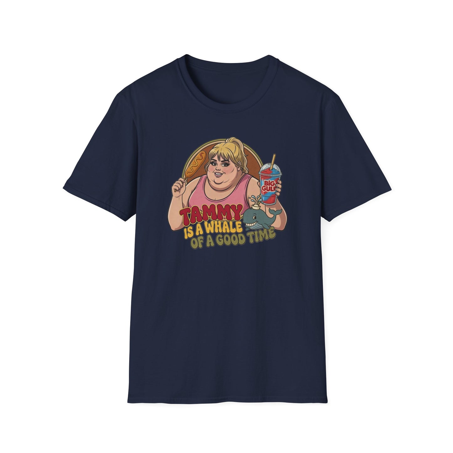 Tammy Is A Whale Of A Good Time Retro Cartoon Graphic Tee