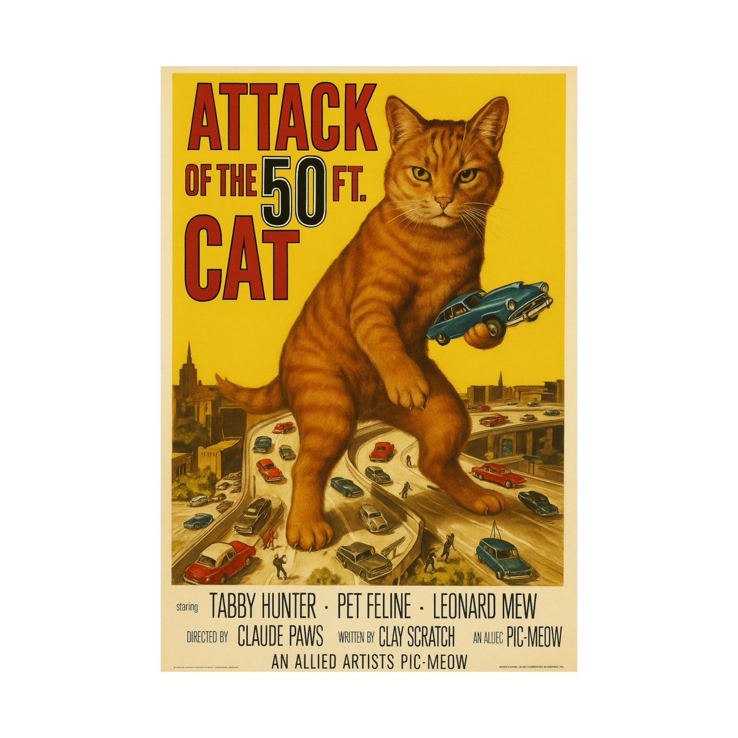 Attack Of The 50 FT Cat Movie Poster