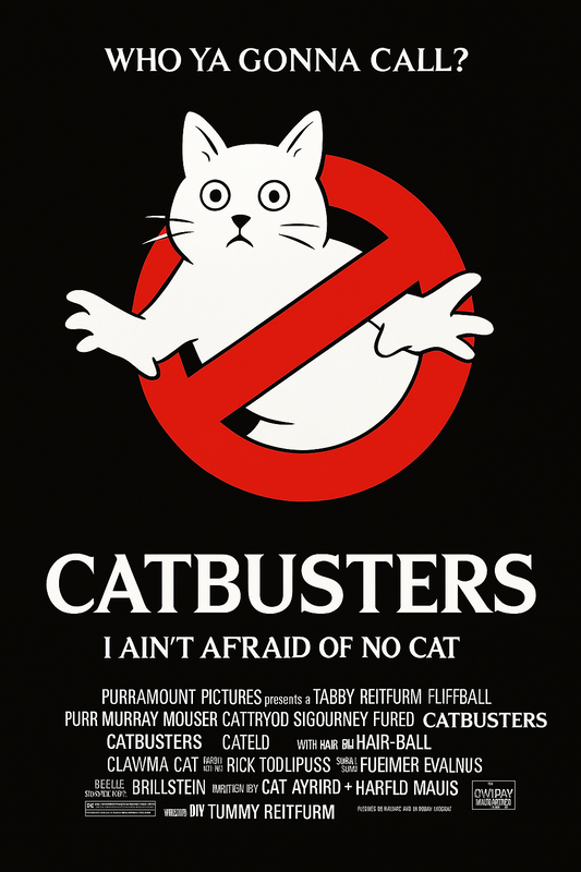 Catbusters Movie Poster - Digital Download