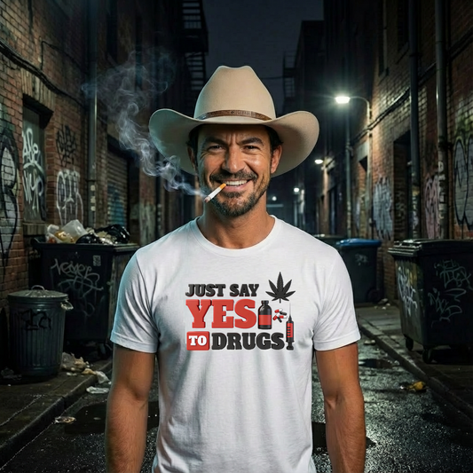 Just Say Yes To Drugs Unisex Heavy Cotton Tee