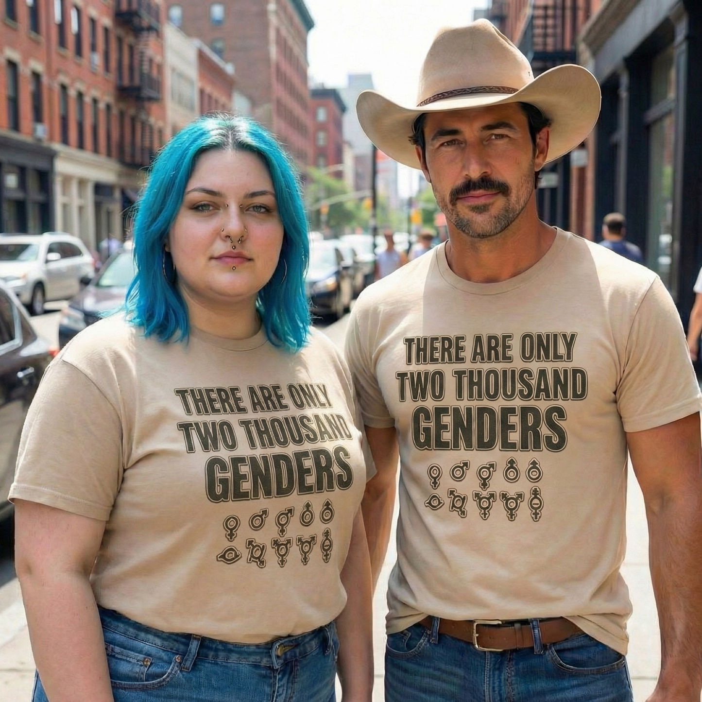 There Are Only Two Thousand Genders Unisex Heavy Cotton Tee