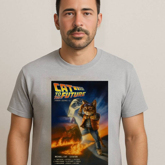 Cat To The Future Unisex Softstyle Tee