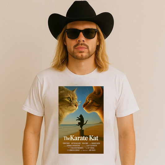Karate Kat T-Shirt - Fun Unisex Softstyle T-Shirt